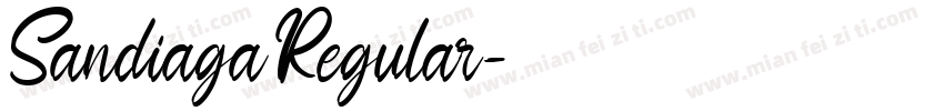 Sandiaga Regular字体转换